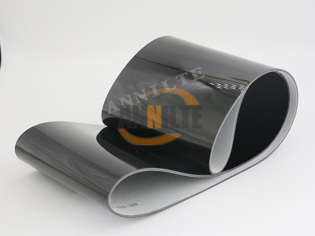 垃圾分選設備輸送帶_智能垃圾傳送帶黑色pvc輸送帶