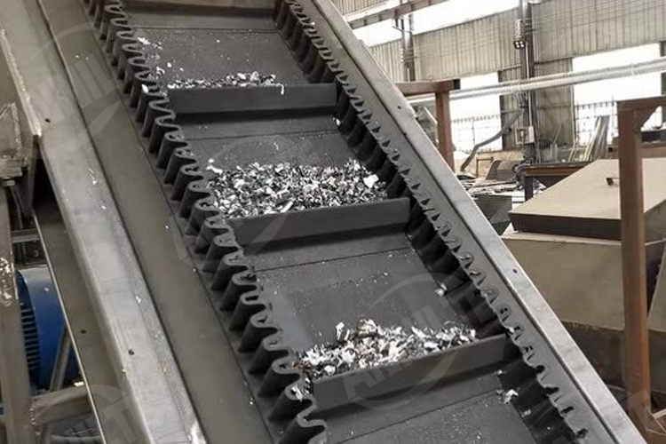 廢舊鋰電池破碎分選輸送帶3