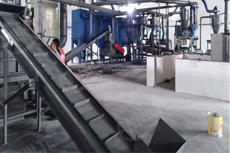 廢舊鋰電池破碎分選輸送帶4